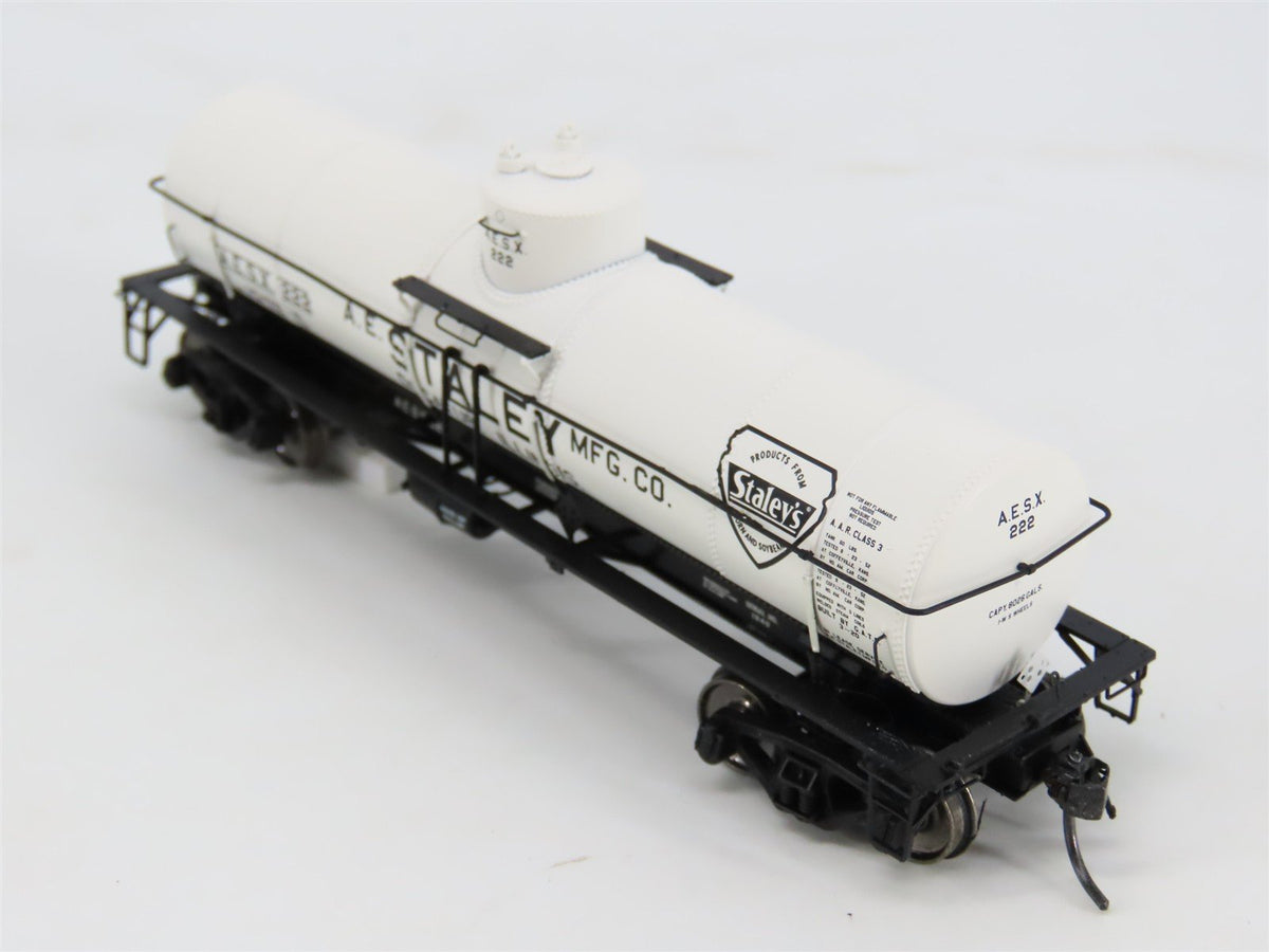 HO Scale Tangent 19010-03 AESX Staley 8000 Gallon Single Dome Tank Car #222