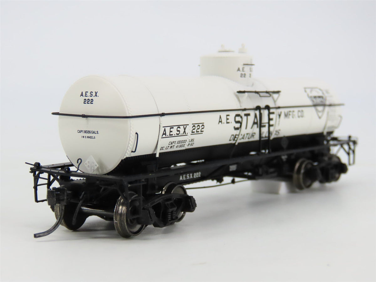HO Scale Tangent 19010-03 AESX Staley 8000 Gallon Single Dome Tank Car #222