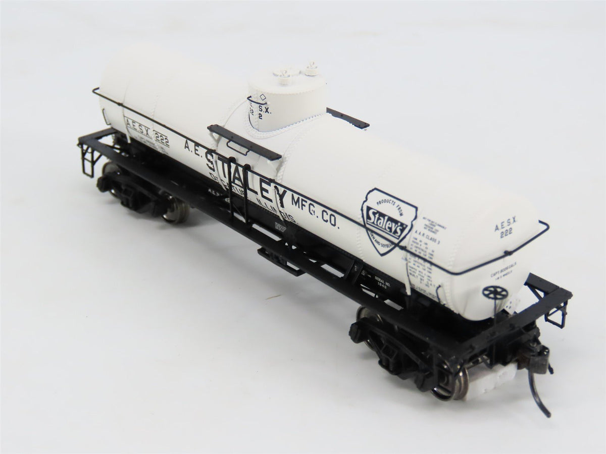 HO Scale Tangent 19010-03 AESX Staley 8000 Gallon Single Dome Tank Car #222