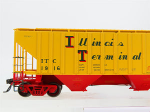 HO Scale Tangent 20013-04 ITC Illinois Terminal 3 Bay Covered Hopper #1916