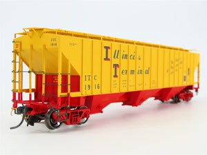 HO Scale Tangent 20013-04 ITC Illinois Terminal 3 Bay Covered Hopper #1916