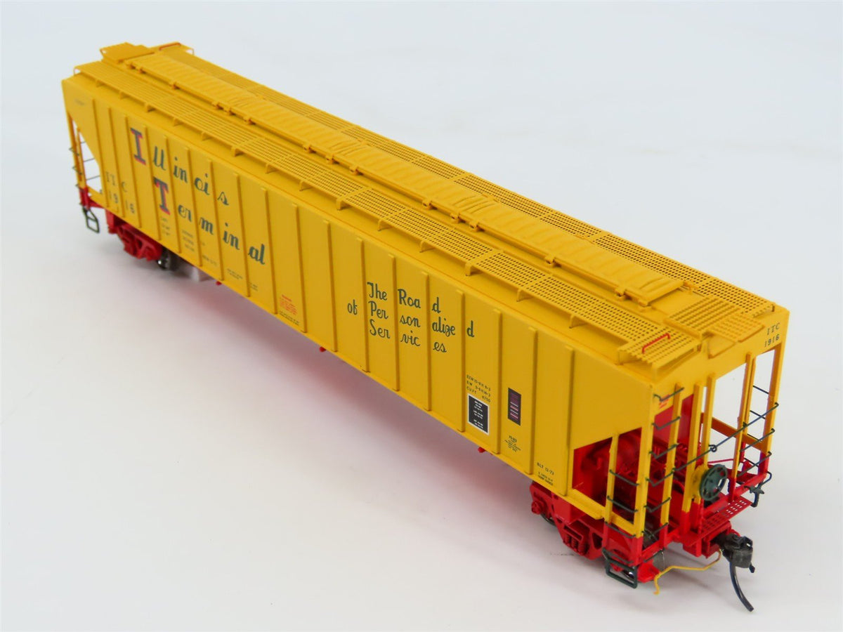 HO Scale Tangent 20013-04 ITC Illinois Terminal 3 Bay Covered Hopper #1916