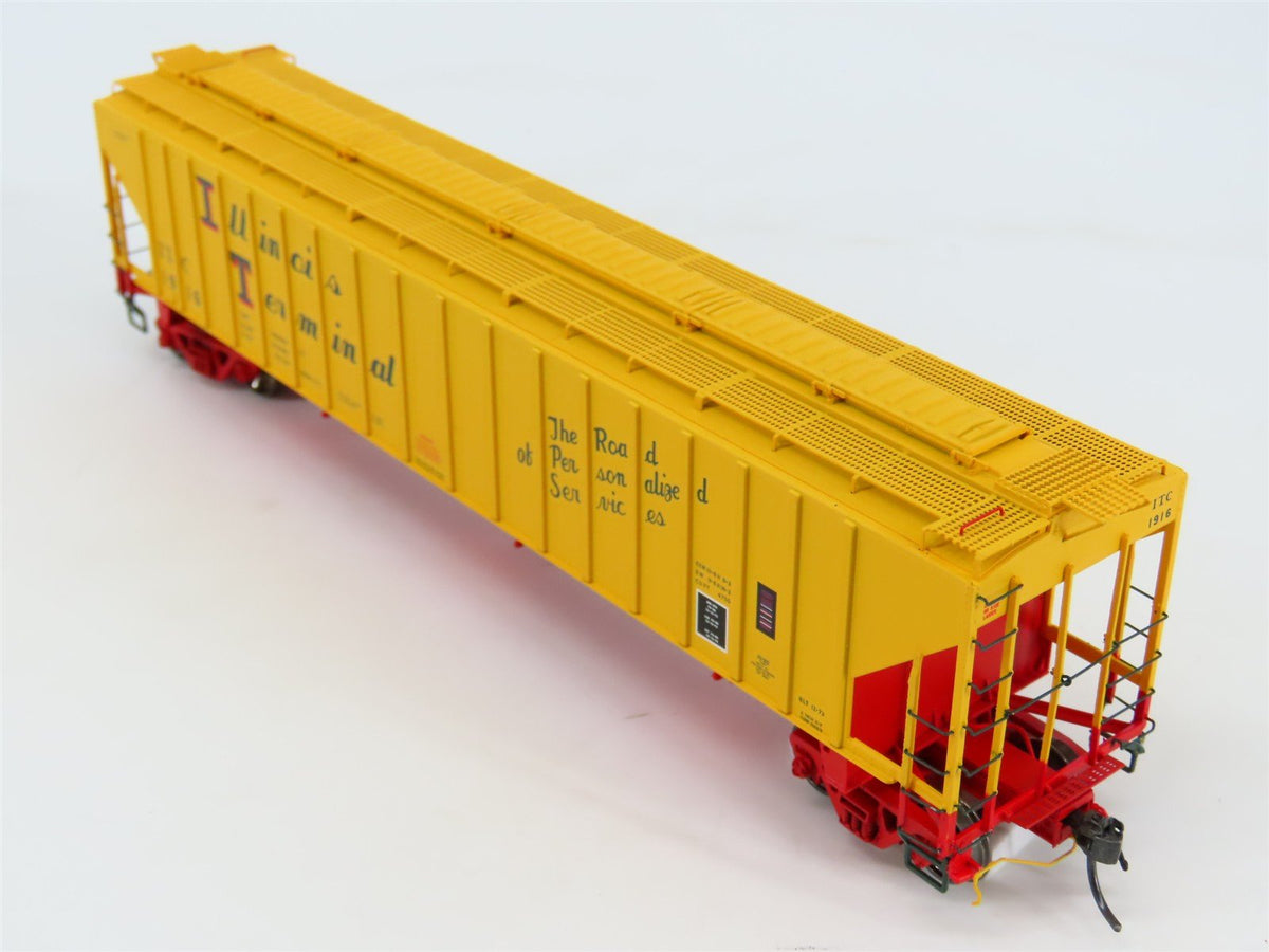 HO Scale Tangent 20013-04 ITC Illinois Terminal 3 Bay Covered Hopper #1916