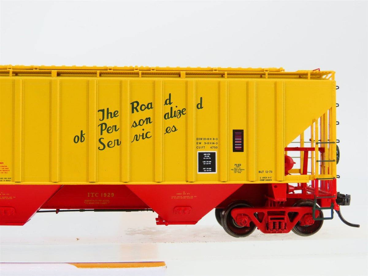 HO Scale Tangent 20013-05 ITC Illinois Terminal 3 Bay Covered Hopper #1929