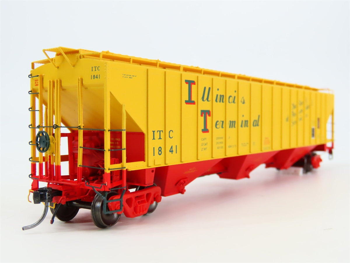 HO Scale Tangent 20013-08 ITC Illinois Terminal 3 Bay Covered Hopper #1841