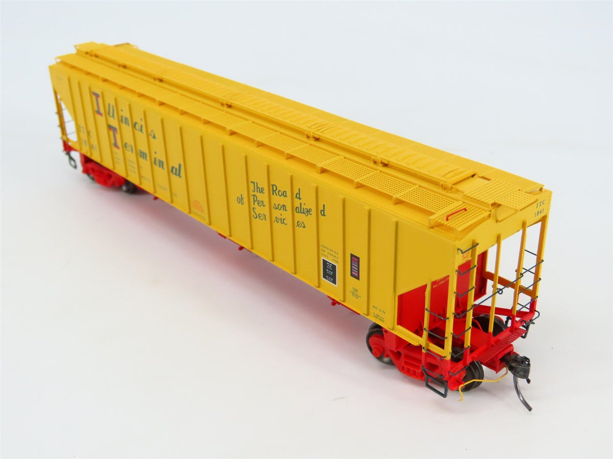 HO Scale Tangent 20013-08 ITC Illinois Terminal 3 Bay Covered Hopper #1841
