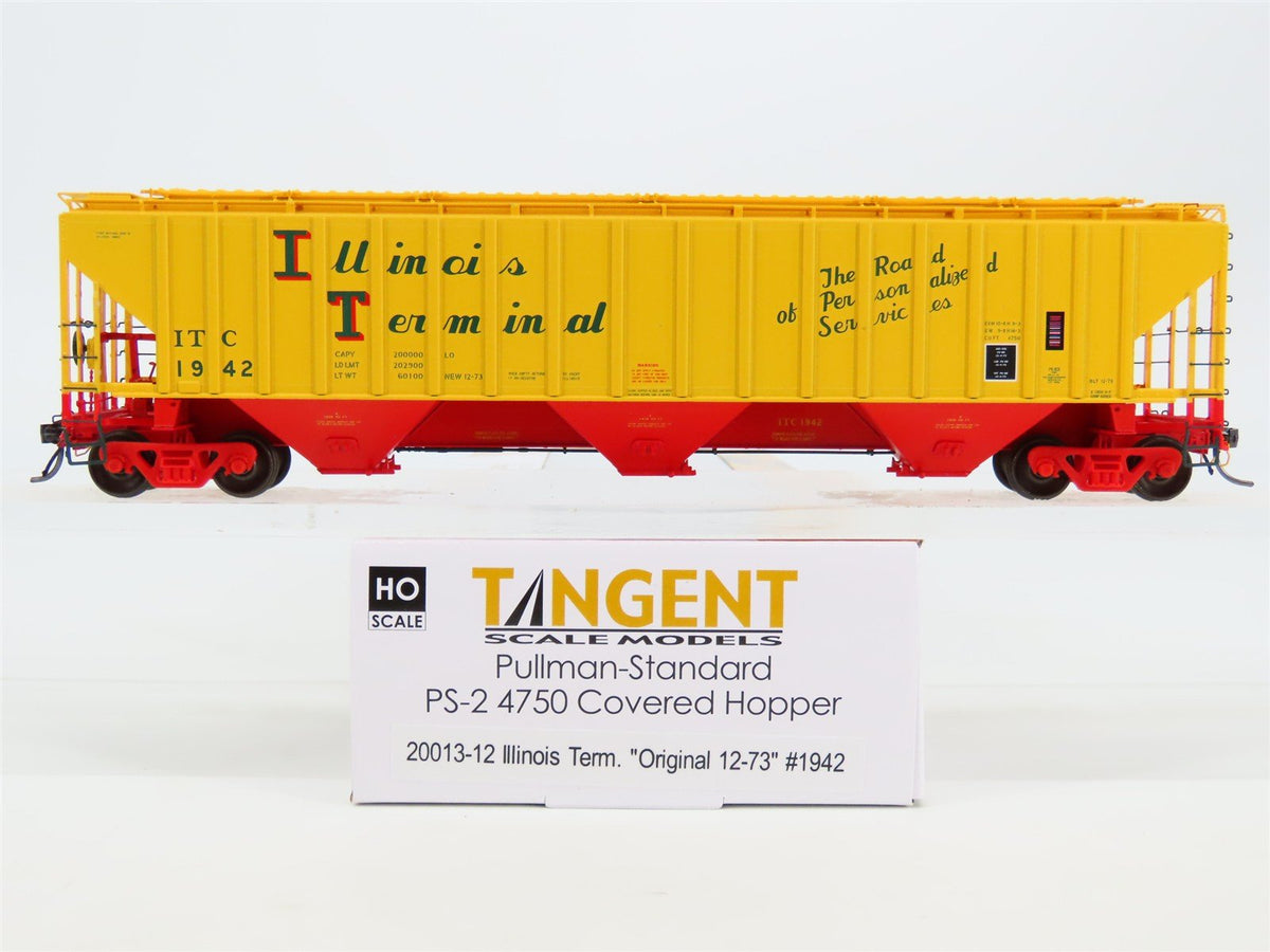 HO Scale Tangent 20013-12 ITC Illinois Terminal PS-2 3 Bay Covered Hopper #1942