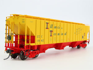 HO Scale Tangent 20013-12 ITC Illinois Terminal PS-2 3 Bay Covered Hopper #1942