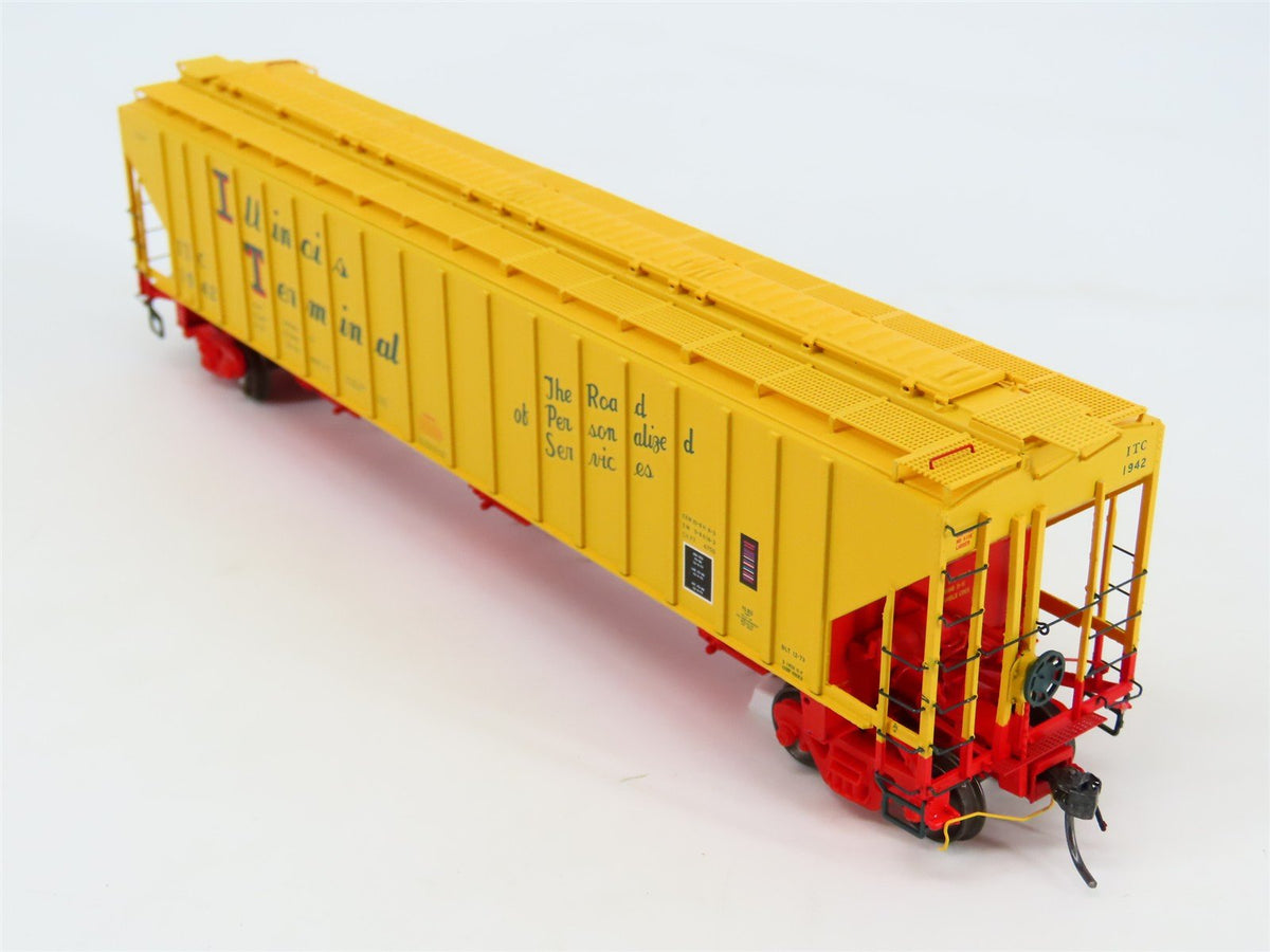 HO Scale Tangent 20013-12 ITC Illinois Terminal PS-2 3 Bay Covered Hopper #1942