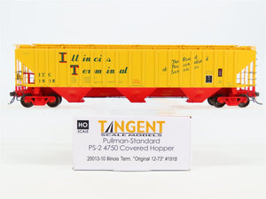 HO Scale Tangent 20013-10 ITC Illinois Terminal PS-2 3 Bay Covered Hopper #1918
