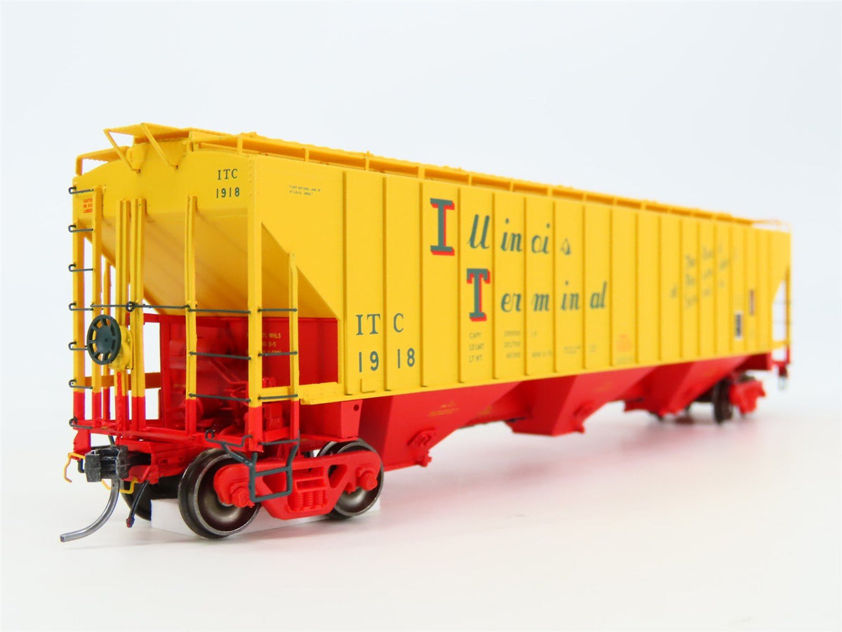 HO Scale Tangent 20013-10 ITC Illinois Terminal PS-2 3 Bay Covered Hopper #1918