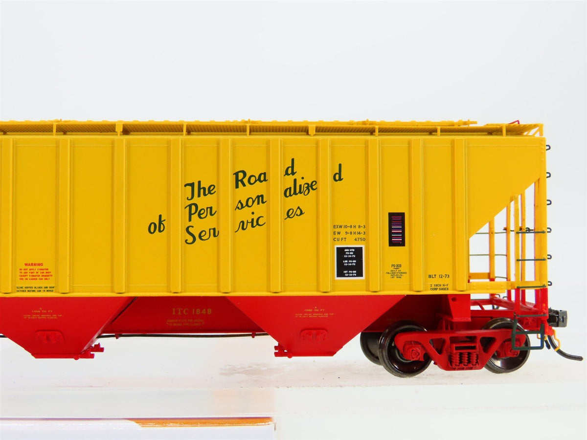 HO Scale Tangent 20013-02 ITC Illinois Terminal 3 Bay Covered Hopper #1848