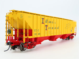 HO Scale Tangent 20013-02 ITC Illinois Terminal 3 Bay Covered Hopper #1848