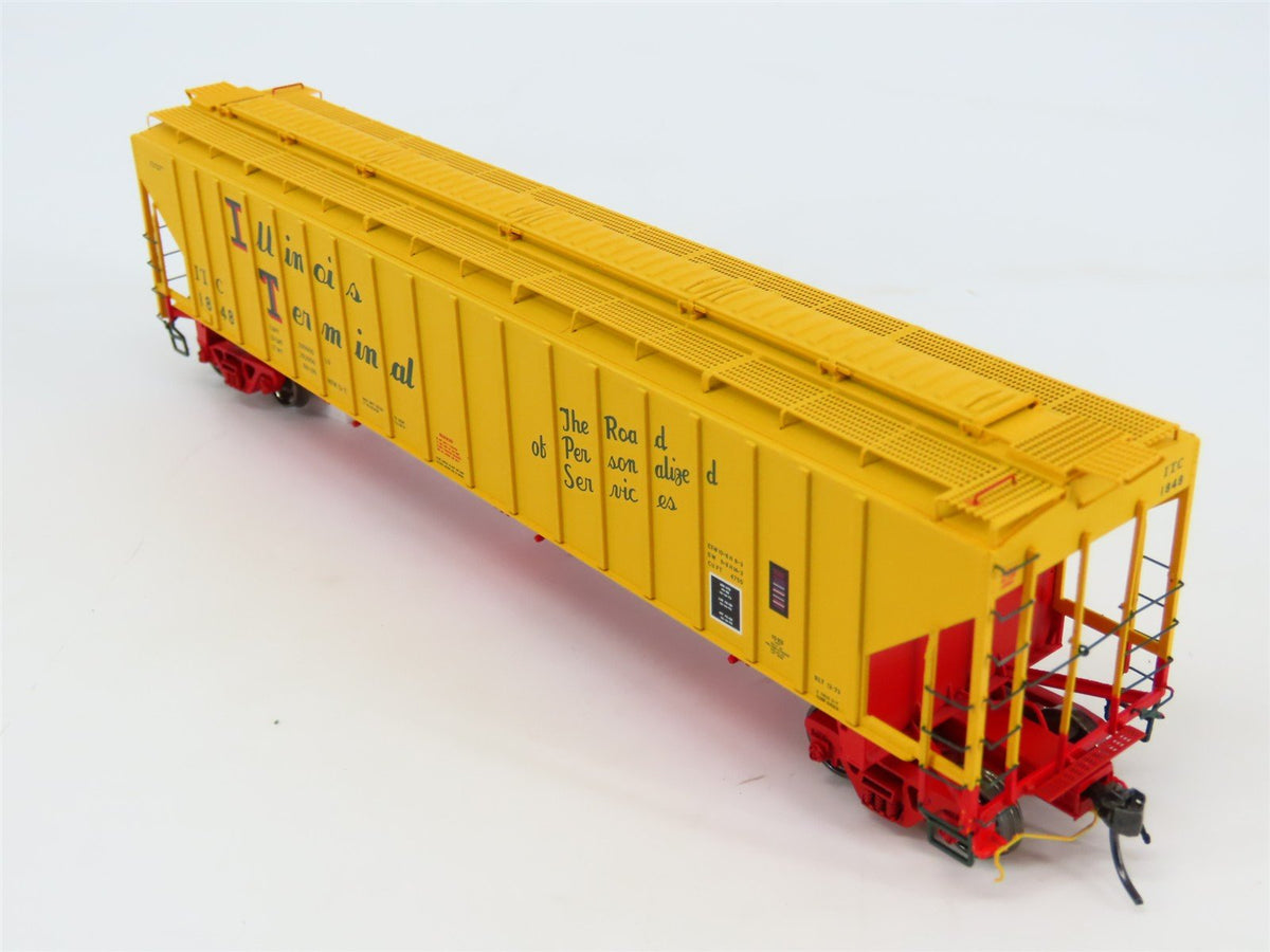 HO Scale Tangent 20013-02 ITC Illinois Terminal 3 Bay Covered Hopper #1848