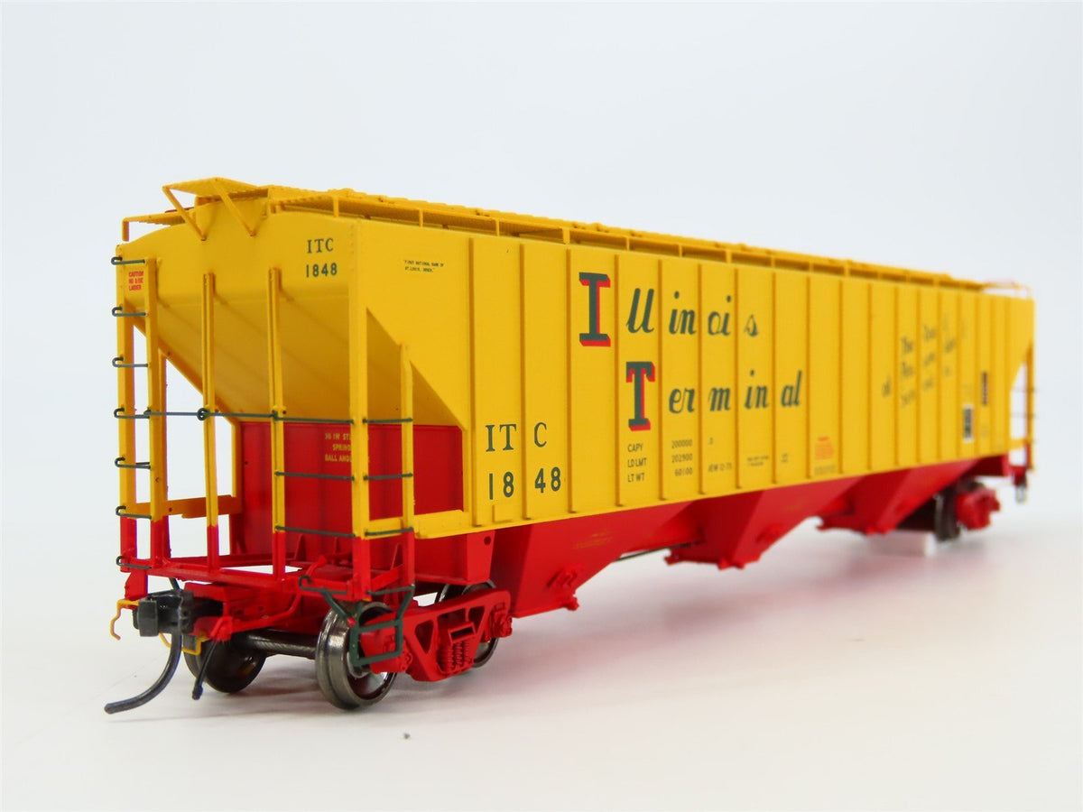HO Scale Tangent 20013-02 ITC Illinois Terminal 3 Bay Covered Hopper #1848