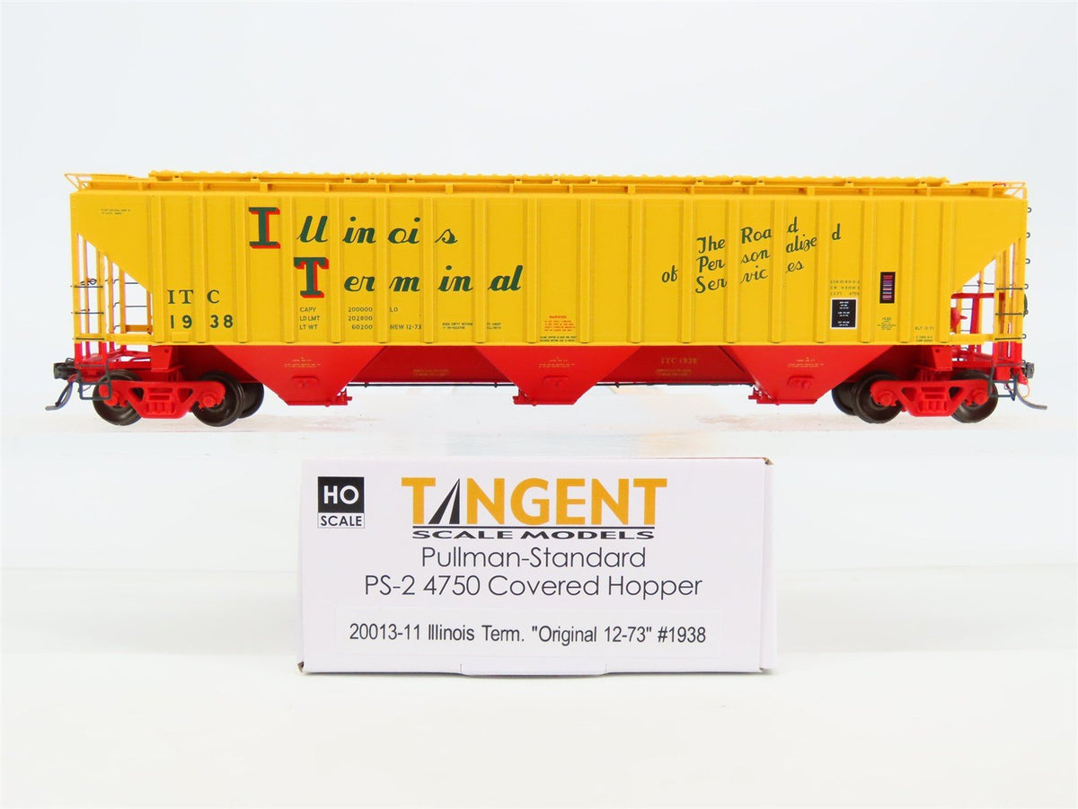 HO Scale Tangent 20013-11 ITC Illinois Terminal PS-2 3 Bay Covered Hopper #1938