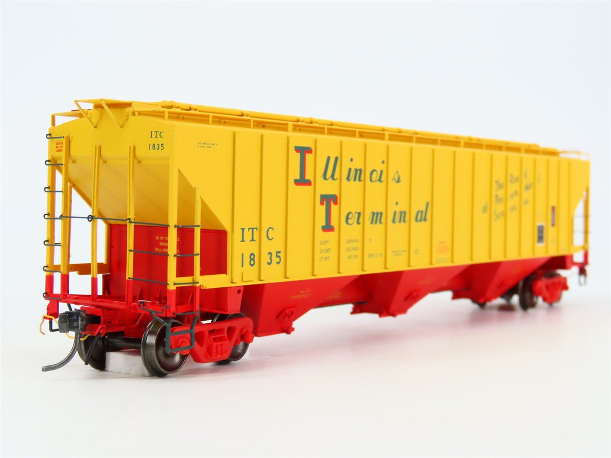 HO Scale Tangent 20013-07 ITC Illinois Terminal PS-2 3 Bay Covered Hopper #1835