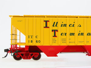 HO Scale Tangent 20013-03 ITC Illinois Terminal 3 Bay Covered Hopper #1860