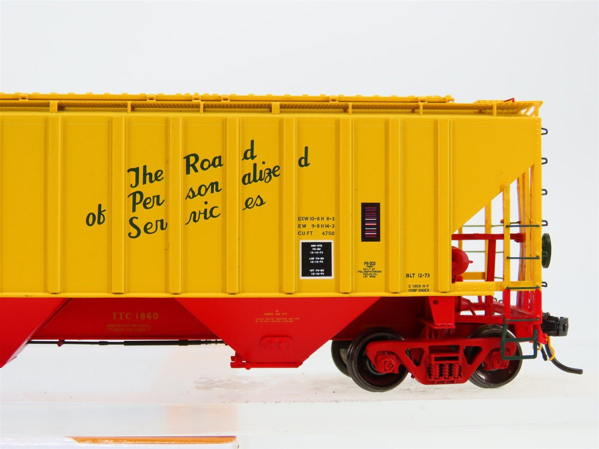 HO Scale Tangent 20013-03 ITC Illinois Terminal 3 Bay Covered Hopper #1860