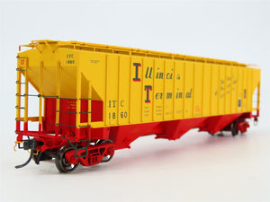 HO Scale Tangent 20013-03 ITC Illinois Terminal 3 Bay Covered Hopper #1860