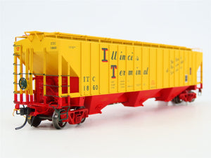 HO Scale Tangent 20013-03 ITC Illinois Terminal 3 Bay Covered Hopper #1860