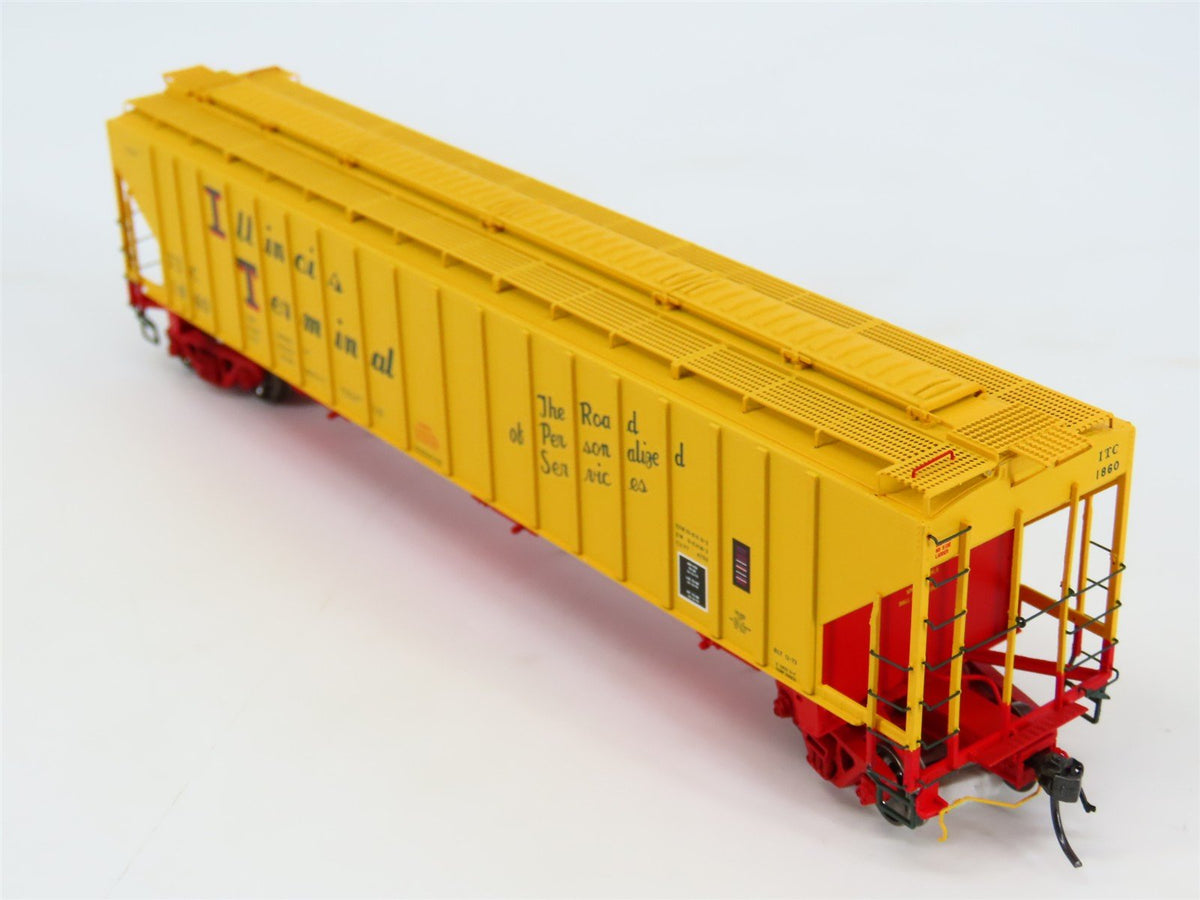 HO Scale Tangent 20013-03 ITC Illinois Terminal 3 Bay Covered Hopper #1860