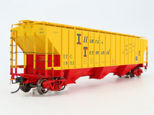 HO Scale Tangent 20013-06 ITC Illinois Terminal 3 Bay Covered Hopper #1953