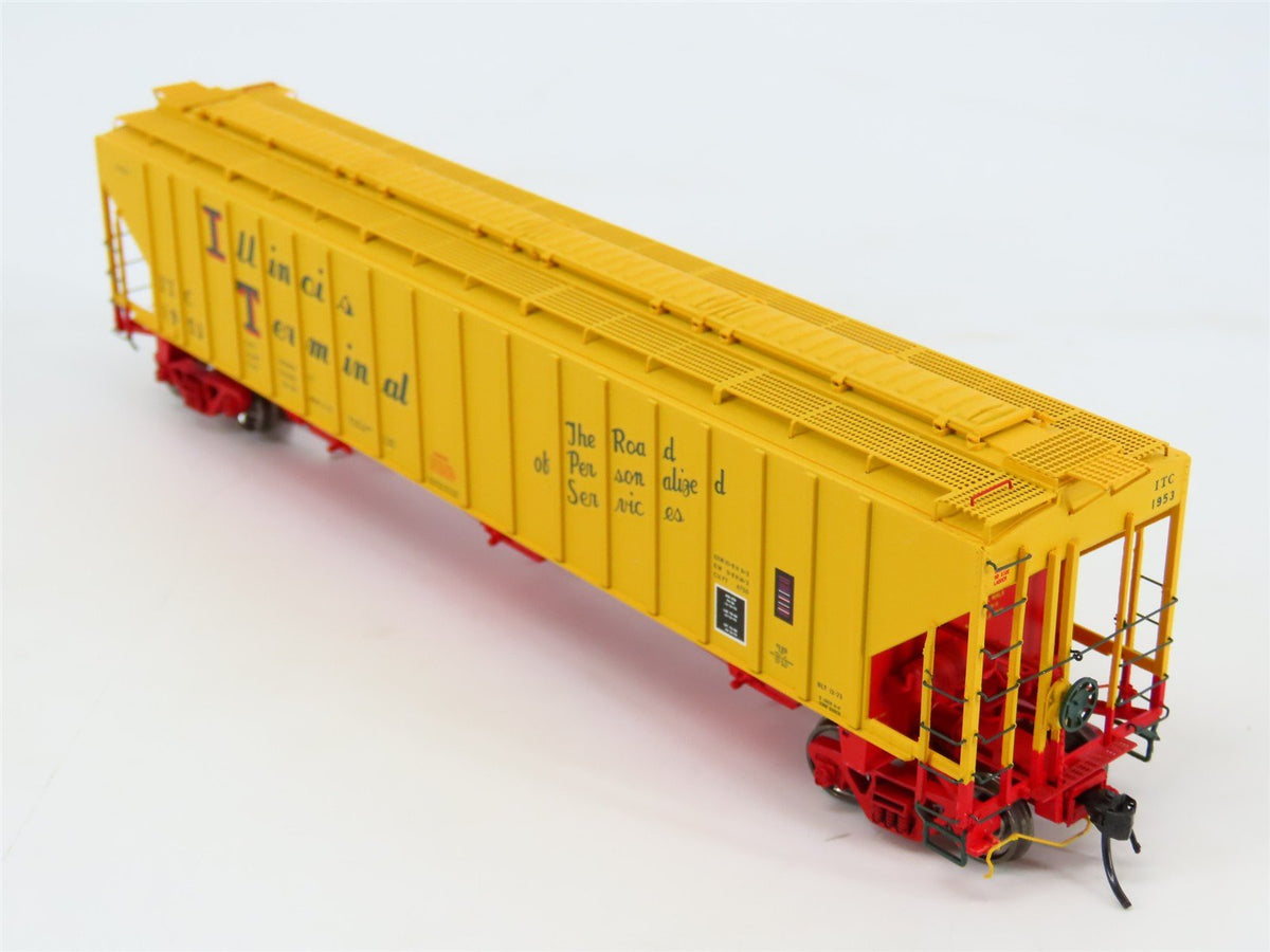 HO Scale Tangent 20013-06 ITC Illinois Terminal 3 Bay Covered Hopper #1953