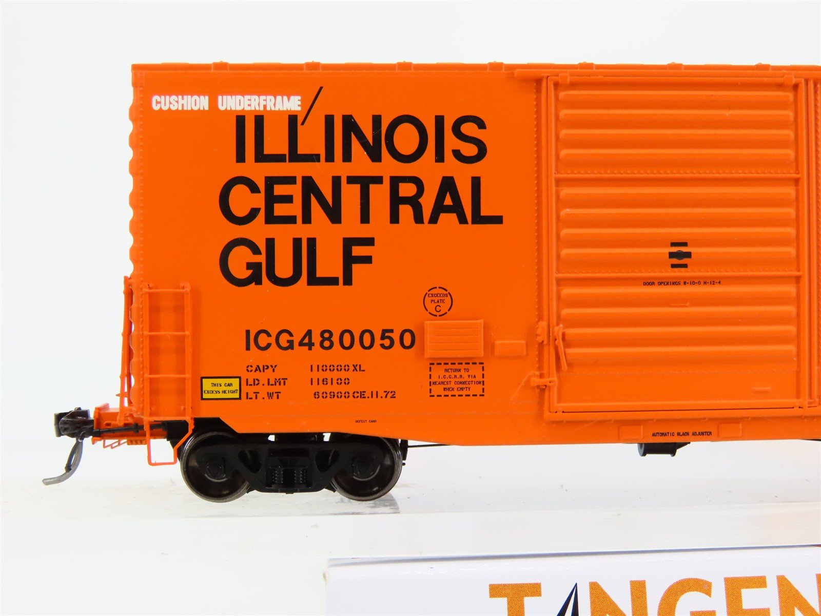 HO Tangent 18022-01 ICG Illinois Central Gulf PS-1 40' Mini-Hy Boxcar 480050