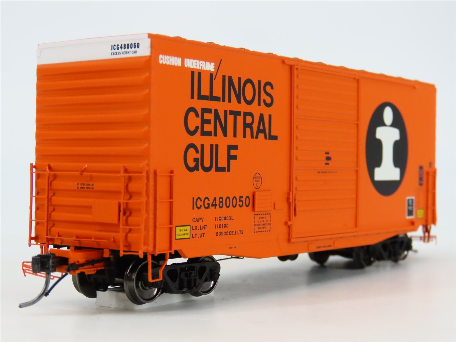 HO Tangent 18022-01 ICG Illinois Central Gulf PS-1 40' Mini-Hy Boxcar 480050