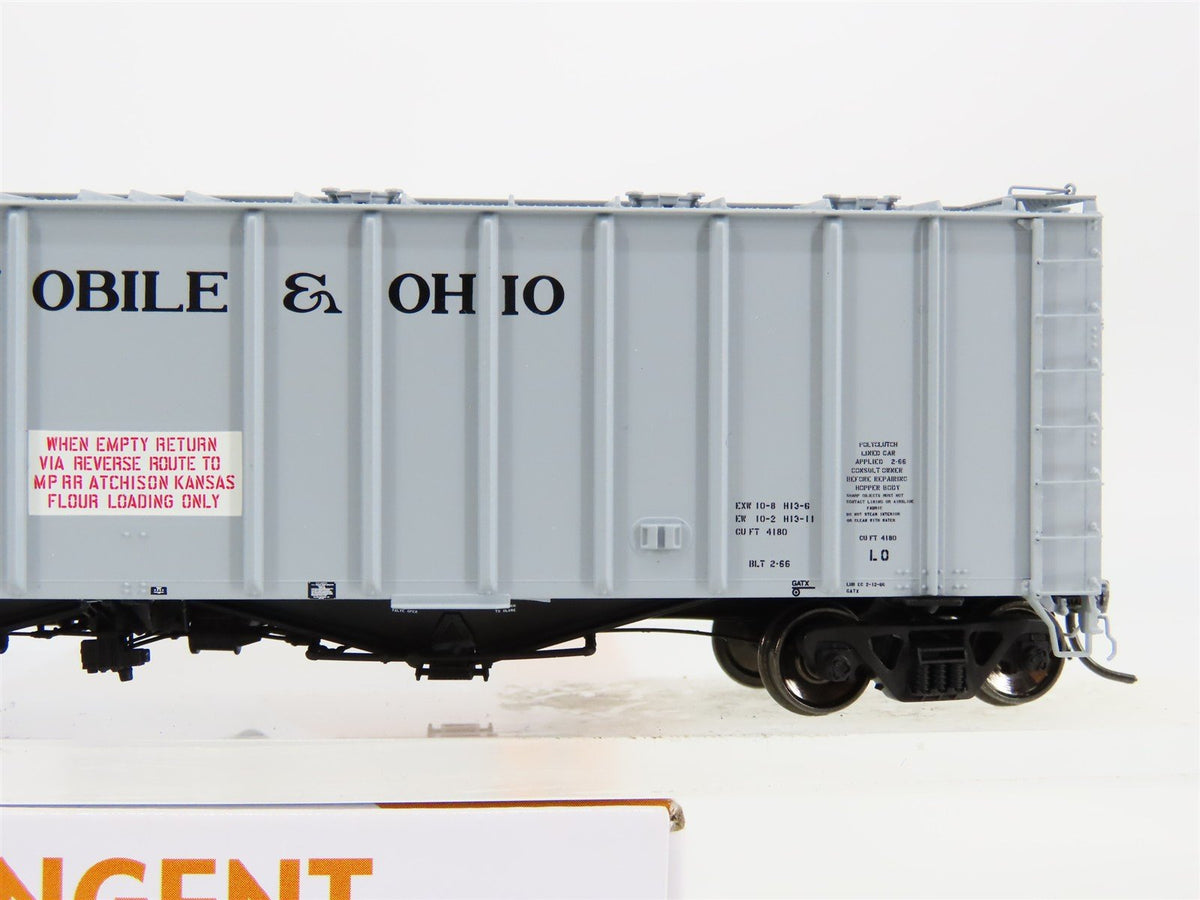 HO Scale Tangent 16014-03 GM&amp;O Gulf Mobile &amp; Ohio Airslide Covered Hopper #85028