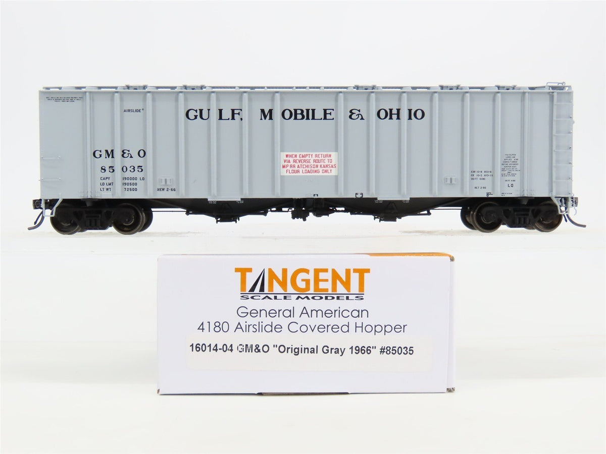 HO Scale Tangent 16014-04 GM&amp;O Gulf Mobile &amp; Ohio Airslide Covered Hopper #85035
