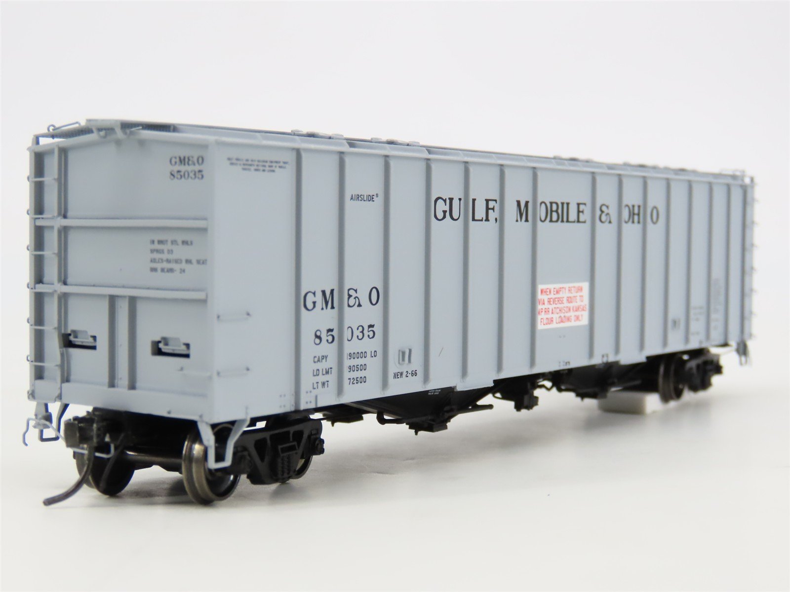 HO Scale Tangent 16014-04 GM&O Gulf Mobile & Ohio Airslide Covered Hopper #85035