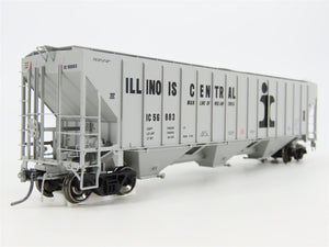HO Scale Tangent 10032-10 IC Illinois Central 3 Bay Covered Hopper #56883