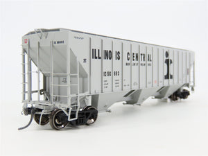 HO Scale Tangent 10032-10 IC Illinois Central 3 Bay Covered Hopper #56883