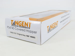 HO Scale Tangent 10032-10 IC Illinois Central 3 Bay Covered Hopper #56883