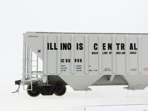 HO Scale Tangent 10032-12 IC Illinois Central 3 Bay Covered Hopper #56898