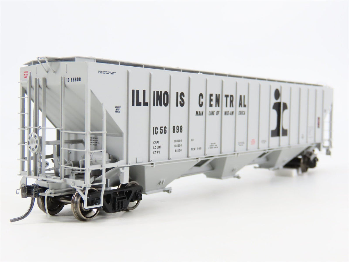 HO Scale Tangent 10032-12 IC Illinois Central 3 Bay Covered Hopper #56898