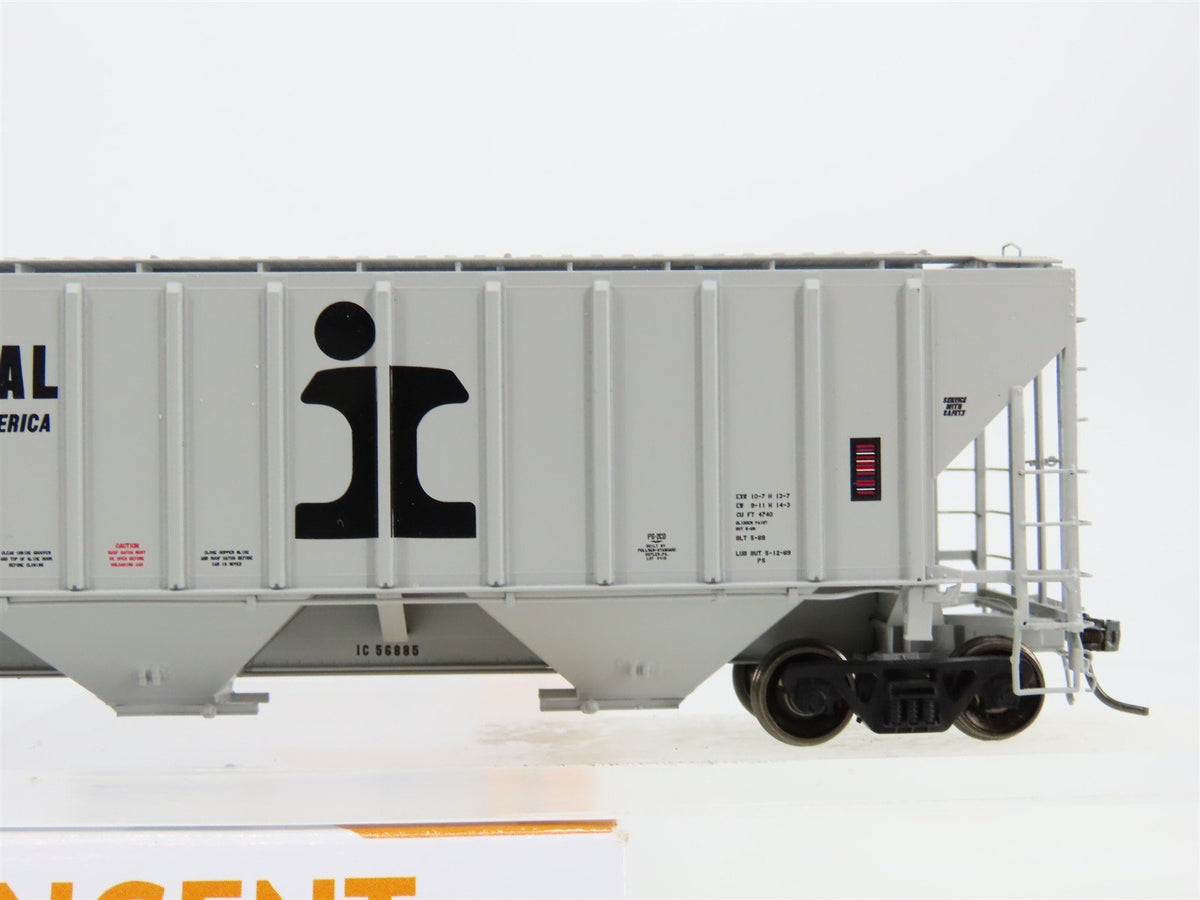 HO Scale Tangent 10032-11 IC Illinois Central 3 Bay Covered Hopper #56885