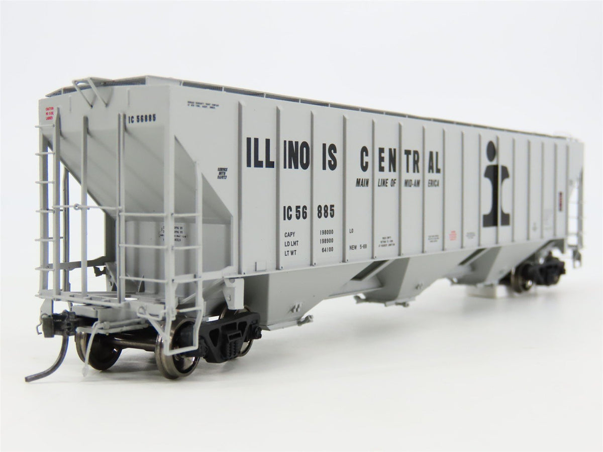 HO Scale Tangent 10032-11 IC Illinois Central 3 Bay Covered Hopper #56885