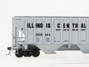 HO Scale Tangent 10049-01 IC Illinois Central 3 Bay Covered Hopper CC56863