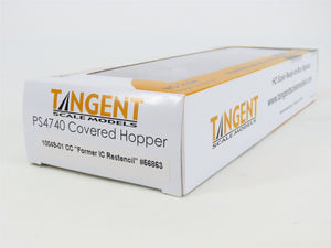 HO Scale Tangent 10049-01 IC Illinois Central 3 Bay Covered Hopper CC56863