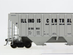 HO Scale Tangent 10032-07 IC Illinois Central 3 Bay Covered Hopper #56861
