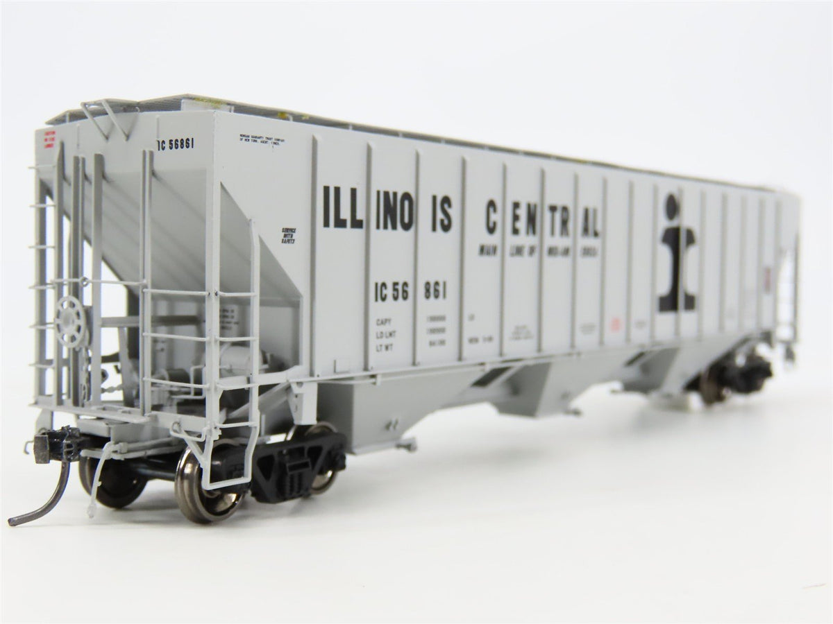 HO Scale Tangent 10032-07 IC Illinois Central 3 Bay Covered Hopper #56861