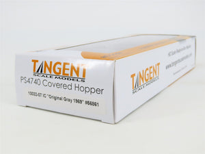 HO Scale Tangent 10032-07 IC Illinois Central 3 Bay Covered Hopper #56861