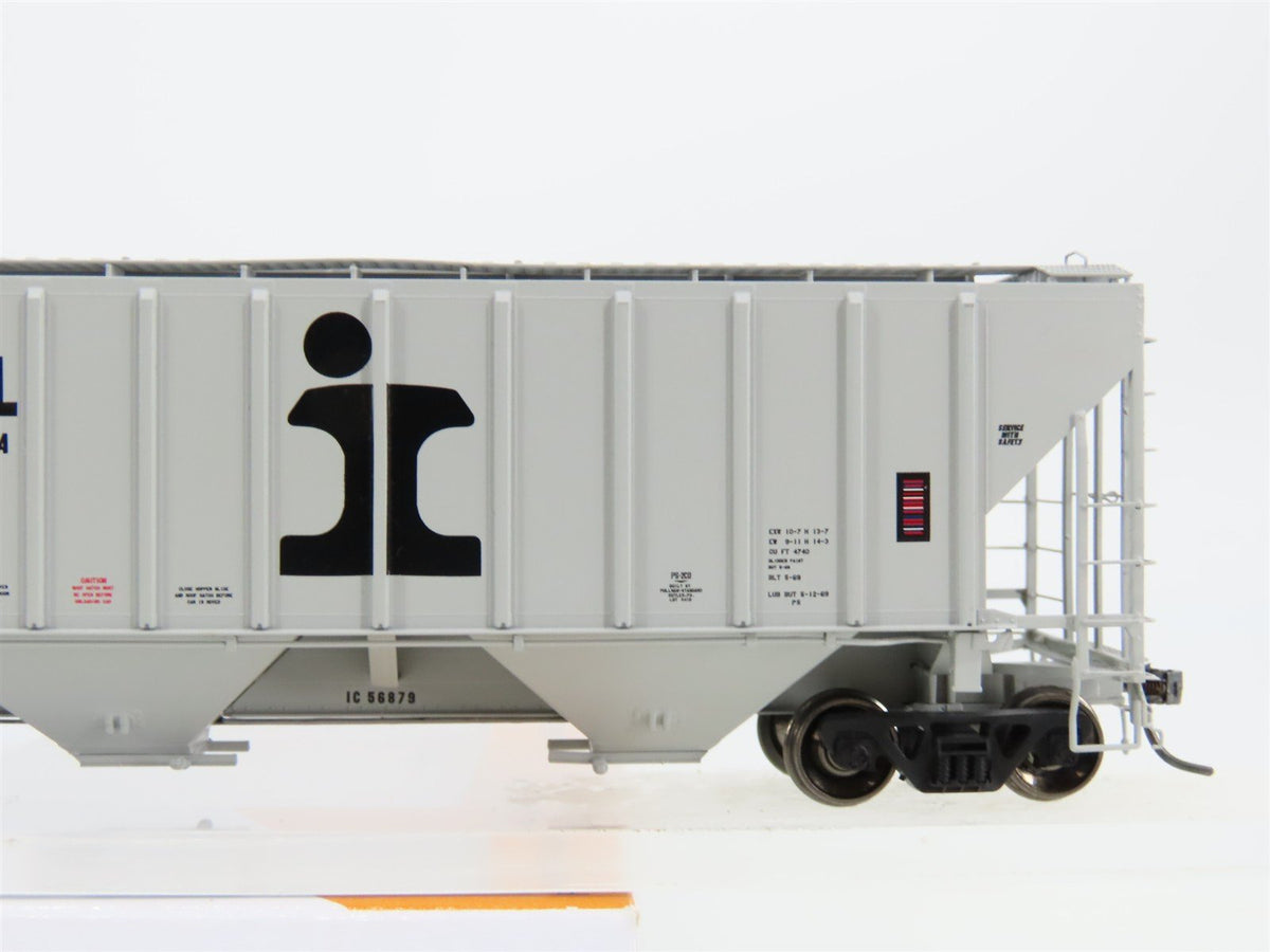 HO Scale Tangent 10032-09 IC Illinois Central 3 Bay Covered Hopper #56879