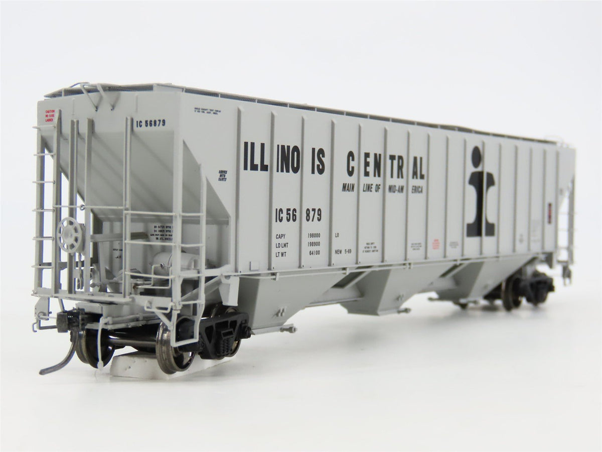 HO Scale Tangent 10032-09 IC Illinois Central 3 Bay Covered Hopper #56879