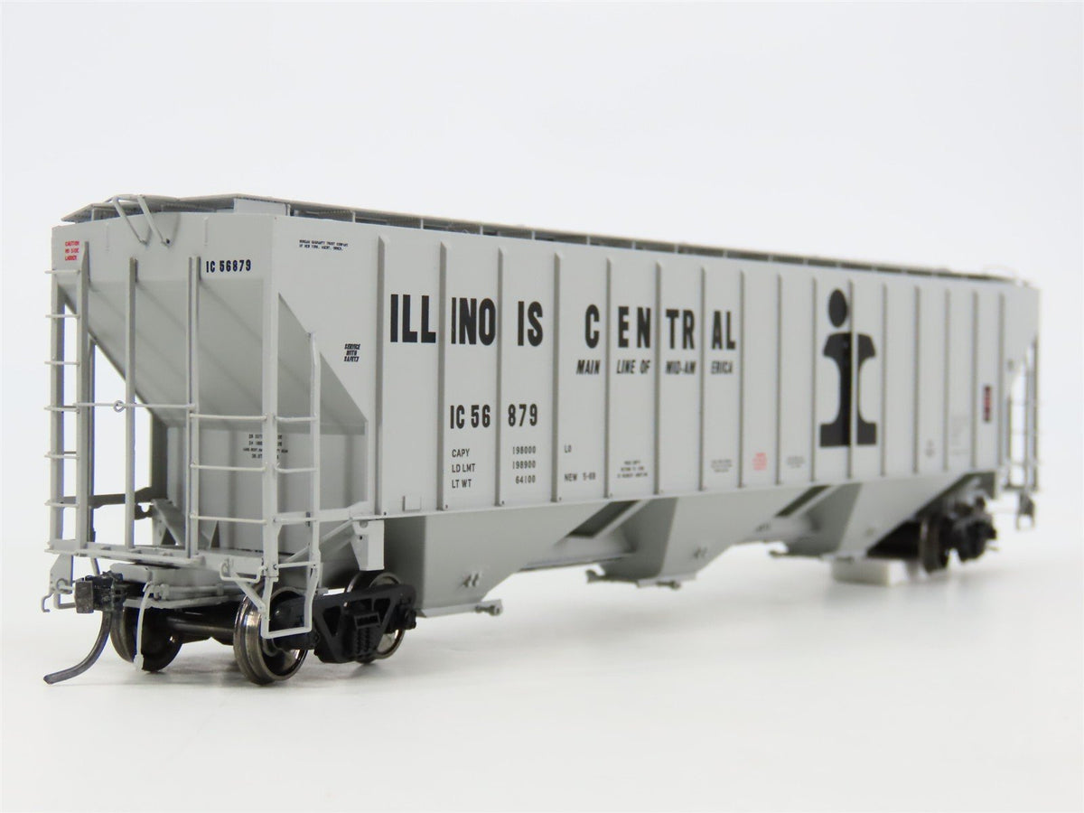 HO Scale Tangent 10032-09 IC Illinois Central 3 Bay Covered Hopper #56879