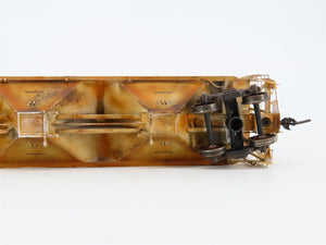 HO Tangent 10011-04 UP Union Pacific 3 Bay Covered Hopper 71283 Custom Weathered