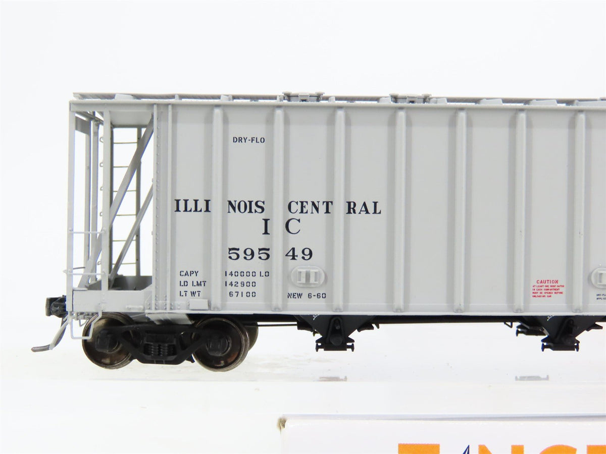 HO Scale Tangent 12012-04 IC Illinois Central Dry-Flo Covered Hopper #59549